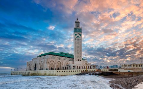 Hassan II Mosque during the 7 days Morocco itinerary