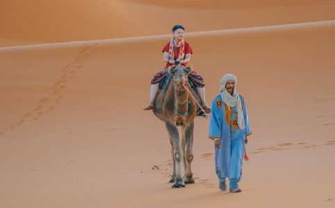 Sahara desert during the 7 days in Morocco itinerary