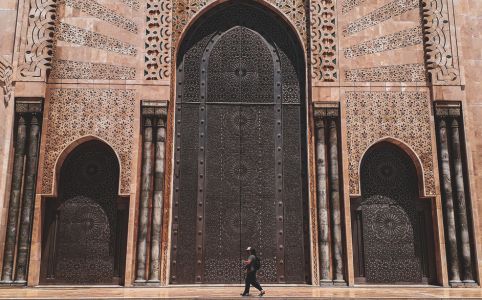 Gates of the Hassan II Mosque during the 6 day Morocco itinerary