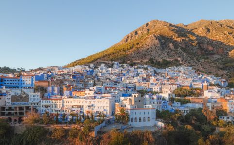 The town of Chefchaouen during the 6 days in Morocco