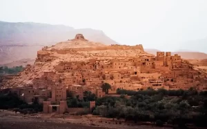 Visiting Ait Ben Haddou Kasbah on the Marrakech to Fes 3 day desert tour